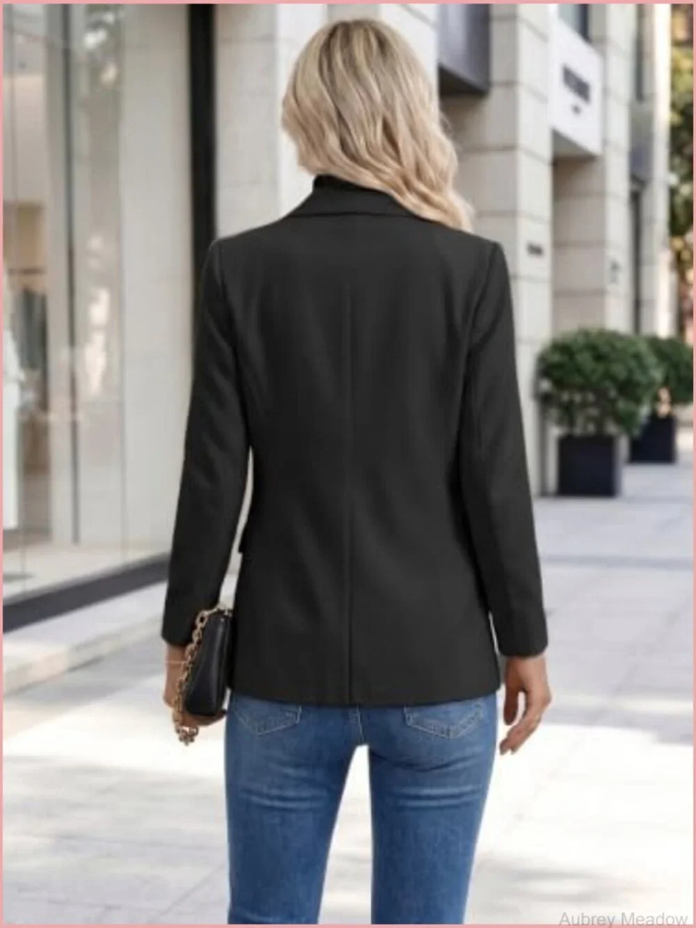 Double Breasted Blazer - Business Casual Work Office Suit Jacket